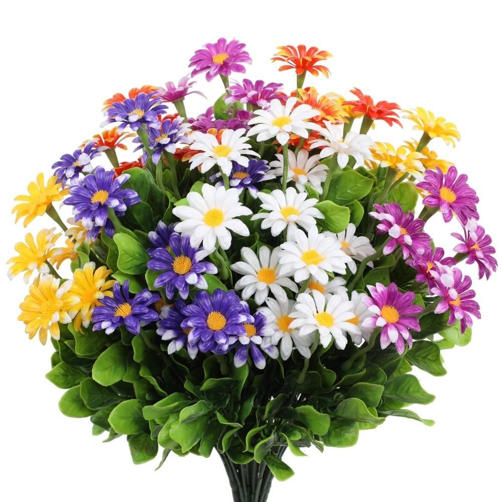 New Daisy Daisy Artificial Flowers Bouquet DIY Fake Plants Table Vase Flower Arrangement Artificial Garden Bonsai Home Decor