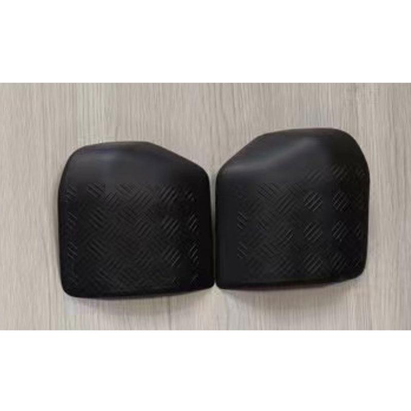 Matte Black Scratch-Resistant Off-Road Kit for New Defender 2020+: Rearview Mirror Cover, Front Bumper & Rear Taillight.