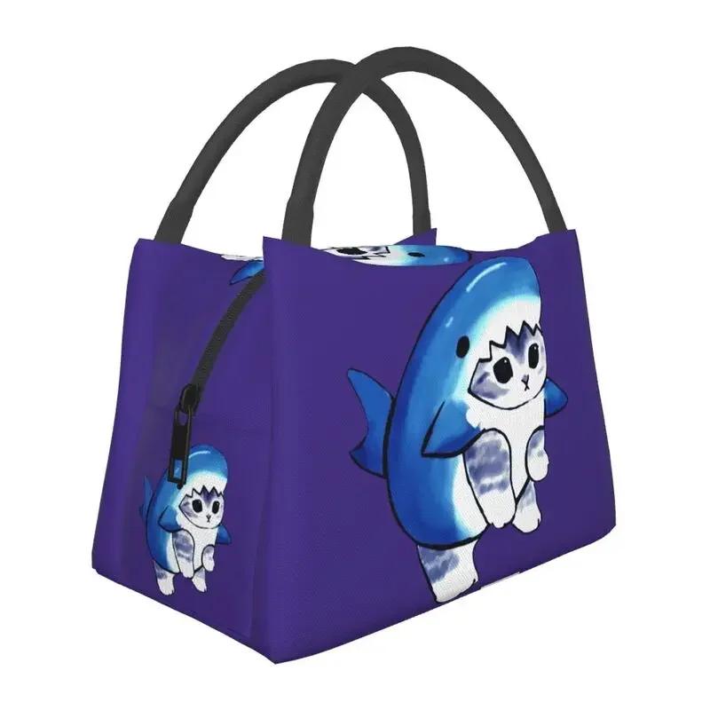 Cartoon Anime Animals Cat  Insulated Lunch Bag for Women Portable Thermal Cooler Lunch Box Office Picnic Travel