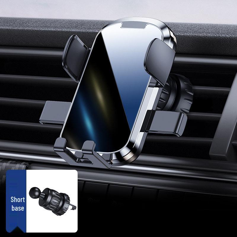 2024 Black Tech Car Phone Holder: Suction Cup & Air Vent Mount for Navigation