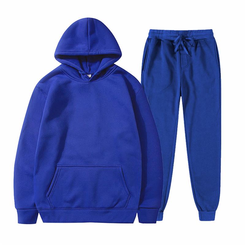 Unisex Fleece-Lined Thick Hooded Jacket - Solid Color, Trendy Autumn/Winter Style, Custom Logo Printing