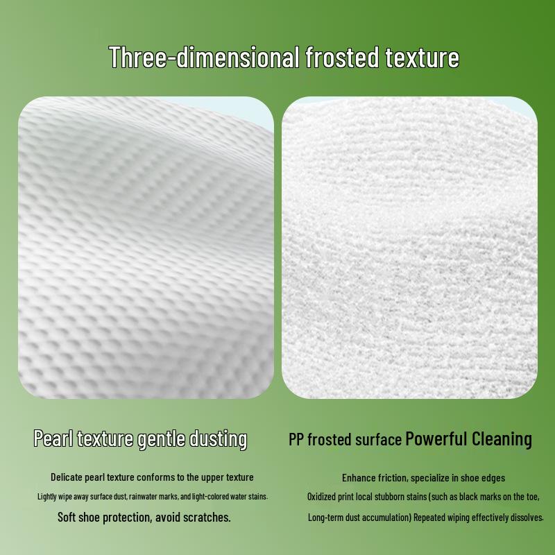 Shoe Cleaning Wipes: Wash-Free, Yellowing & Stain Removal for White & Leather Sneakers