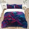 3pcs Skull Soldier Home Decor Bedding Set-Universal Three-Piece Suit for Bedroom, Guest Room, Living Room, Hotel-Perfect Gift for Fans, Trav