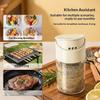 Kitchen Double Diameter Glass Salt Bottle Sealed Seasoning Shaker Cumin Pepper Jar Seasoning Box Salt and Pepper Vinajeras