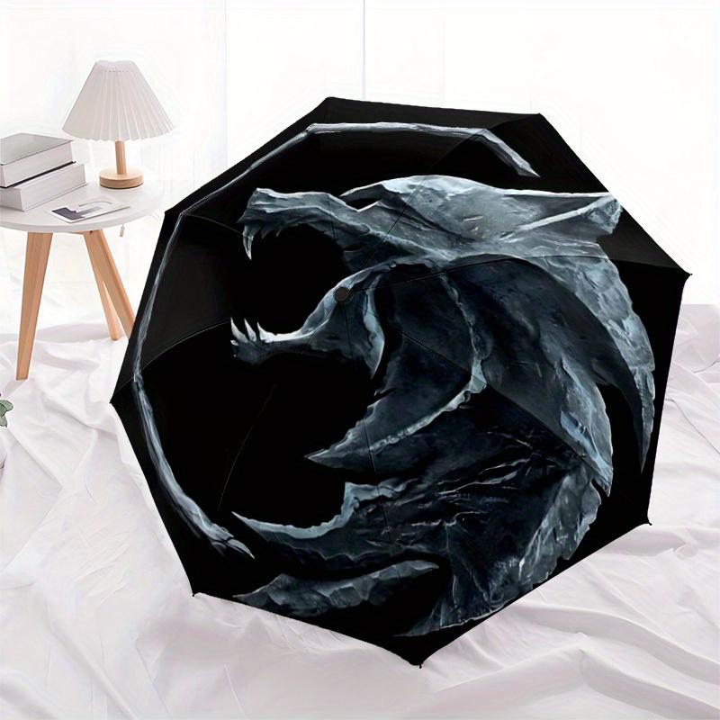 1pc The Witcher Automatic Opening/closing Umbrella, Foldable Sunshade, Perfect Gift for Friends, Durable Handle y250812101