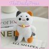 Adorable Plush Cat Keychain With Bell Cute Japanese Style Bag Charm Soft Toy