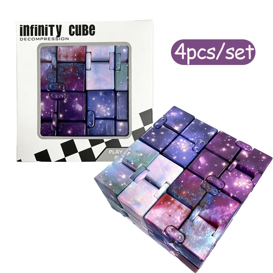 

Infinity Cube Magic Flip Fidget Toy Antistress Puzzle Game for Kids Children ADHD Autism Anxiety Fingertip Hand Gifts