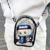 Labubu Vinyl Sit-Sit Party 15cm Cotton Doll Crossbody Ita Bag with PVC Storage and Baby Carrier