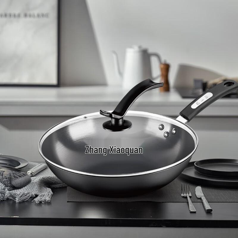Чугунная сковорода-вок Zhang Xiaoquan Wanjia 32 см