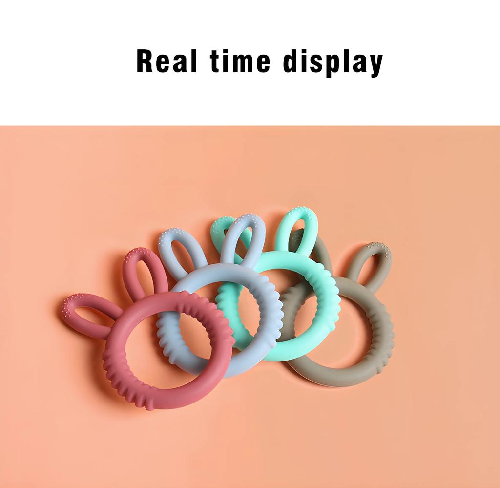 Non-Toxic Baby Silicone Teether Bunny Baby Pacifier Bite Happy Children Teething Toys Maternity & Baby Products