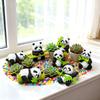 8 Resin Bear Ornaments, Resin Bear Sculpture, Decoration, Animals, Suitable For Garden, Micro-, Moss And Cake Decoration.