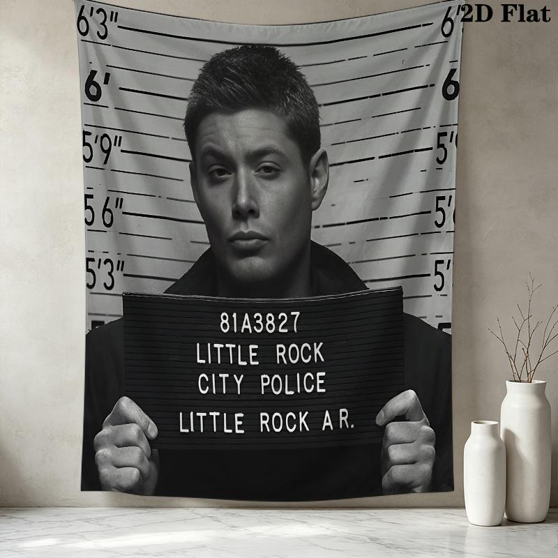 Dean Winchester Wall Tapestry Aesthetic Wall Hanging Printed Fabric Blanket Decorative Tapestries For Bedroom Living Room Home Decor