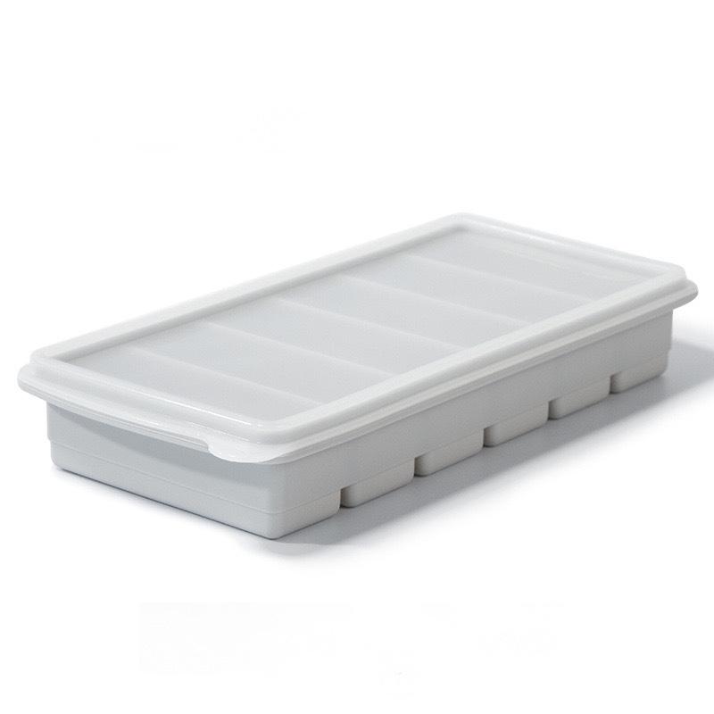 

Гигантское хранилище для еды, соуса, с крышкой, силиконовые поддоны для заморозки, очень большой суповой лед, 6 кубиков, формы для заморозки продуктов серый