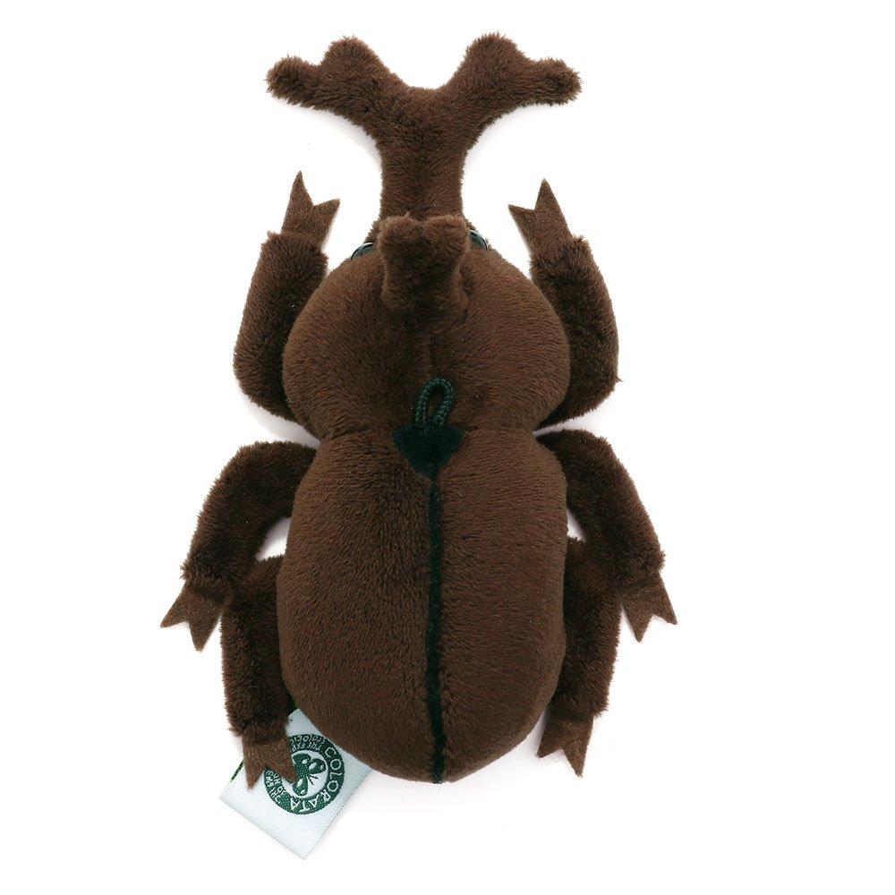 COLORATA Rhinoceros Beetle Plush Mascot (Realistic Insect with Chain) Cute Rhinoceros Beetle Keychain Doll Gift (Twice Tested)  Christmas Present