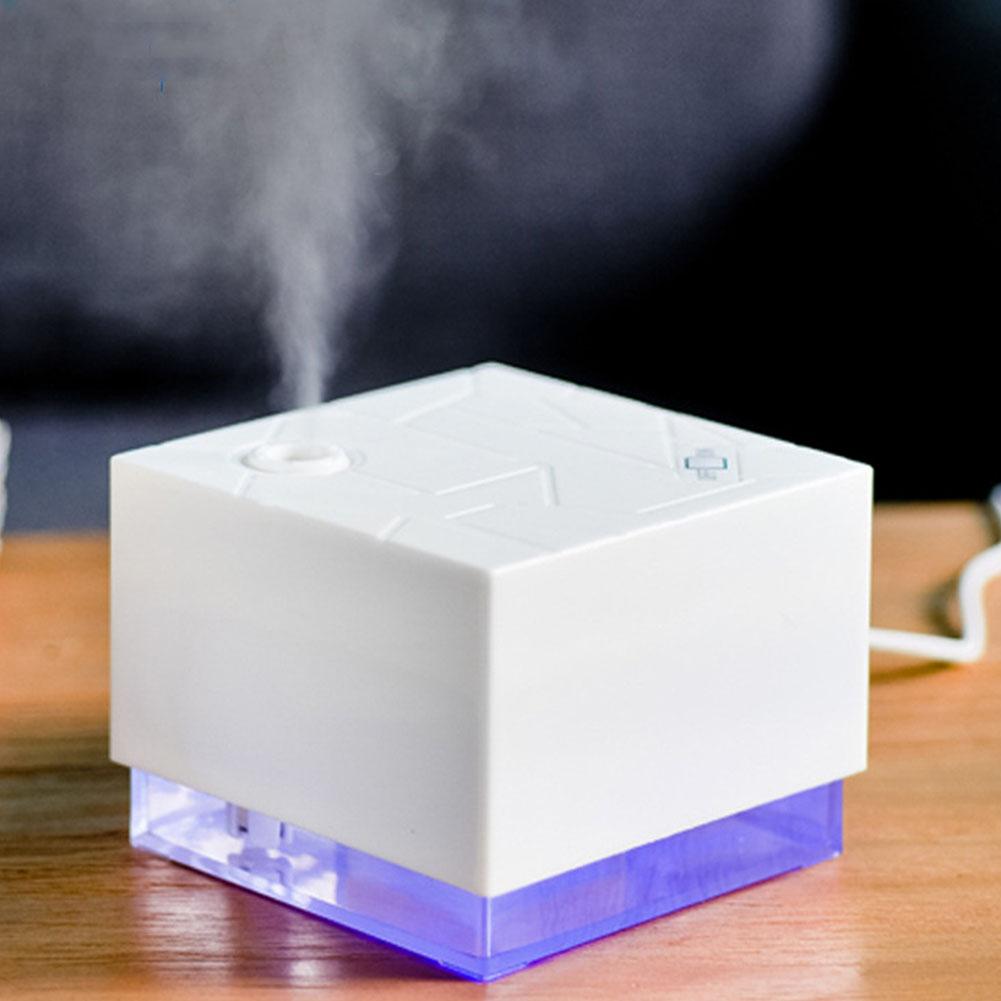 3 in 1 USB Air Humidifier with Fan Night Light for Home Office white