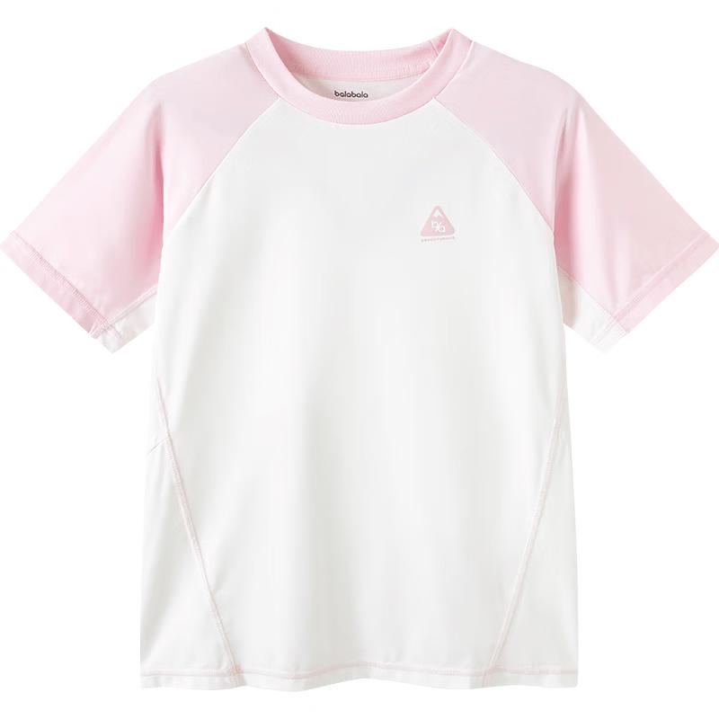 Balabala Kids Quick-Dry Colorblock Short Sleeve T-Shirt 130