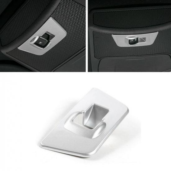 Abdeckung für Schalterpanel der Heckscheibe Zierleiste Für Ford F150 15+ Zubehör Silber