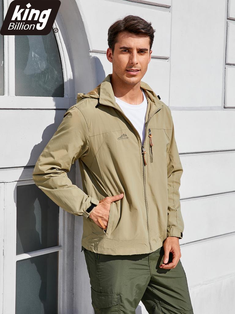 Men's Spring Autumn Thin Hooded Jacket Outdoor Windbreaker Men Climbing Streetwear Casual Coats