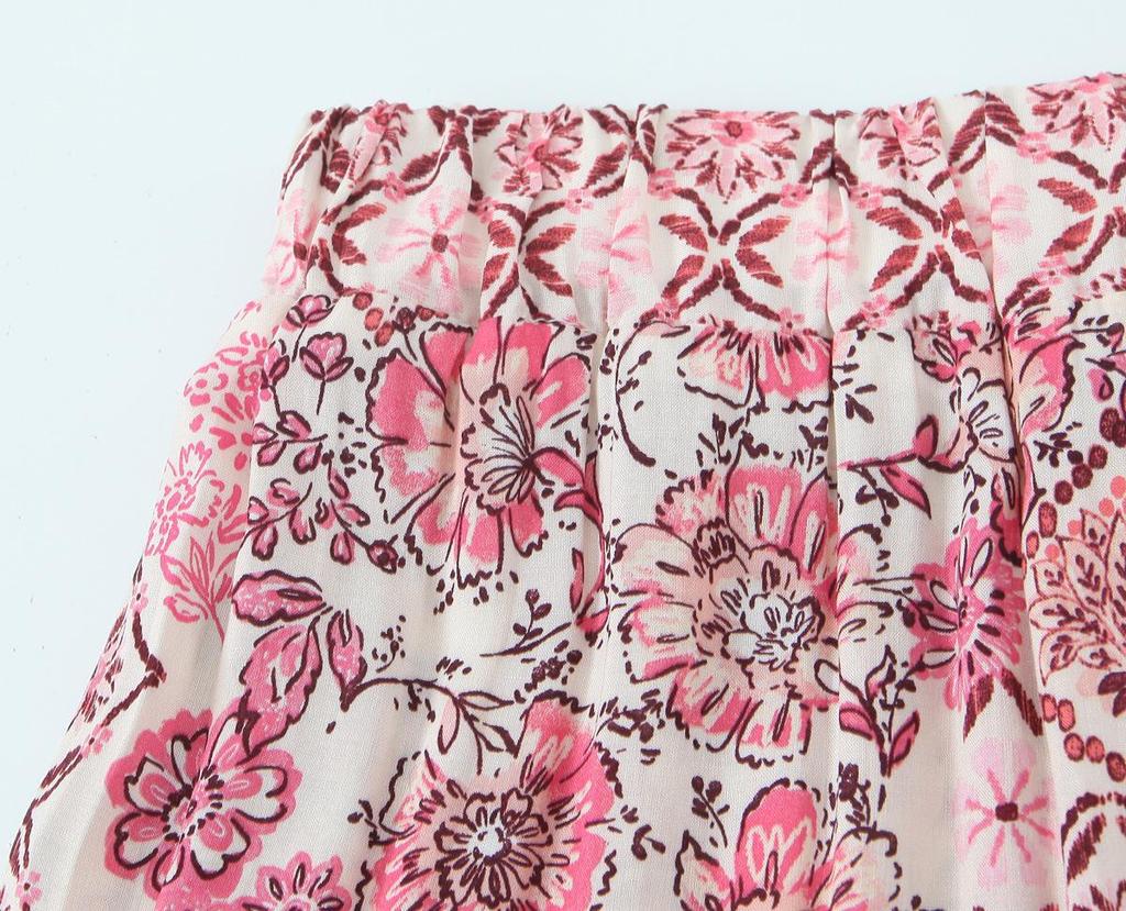 Spring 2025 Women's European & American Style Long Dress with Versatile Print