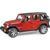 Véhicule Miniature - BRUDER - Jeep Wrangler Unlimited Rubicon - 33 Cm - Jaune