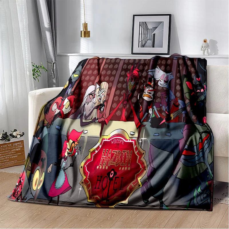 Helluva Boss Blitzo Adult Animation Soft Plush Blanket,Flannel Blanket Throw Blanket for Living Room Bedroom Bed Sofa Picnic Kid