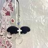 Stylish Angel Wing Phone Lanyard Punk Style Heart Pendant Backpack Decorations