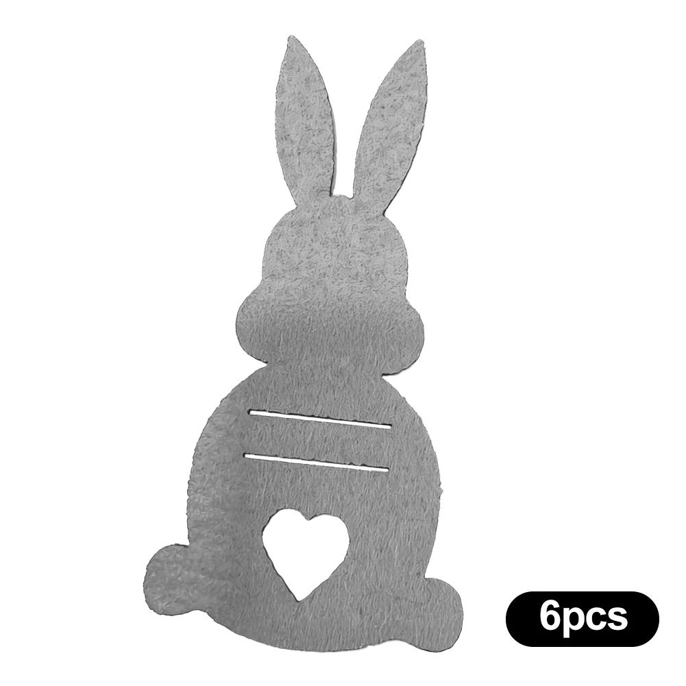 6Pcs DIY Easter Rabbit Cash Holder Unique Cotton Cloth Bunny Money Holder Ornaments Easter Money Holder Cards