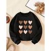 Kids Sweatshirt Creative Letter Pattern Fashionable Casual Crew Neck Sweatshirt Is Suitable for Daily Party Holiday Gifts