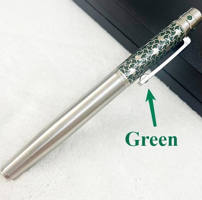 Rollerball Ballpoint Pen Blue Carving With Serial Number Writing Smooth Stationery