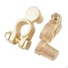 Positive & Negative Battery Terminal Clamps Accessory Brass Quick Connector Set for Trailers Trucks