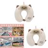 Cartoon Siamese Cat Memory Foam Ushaped Neck Pillow For Travel And Office Comfort