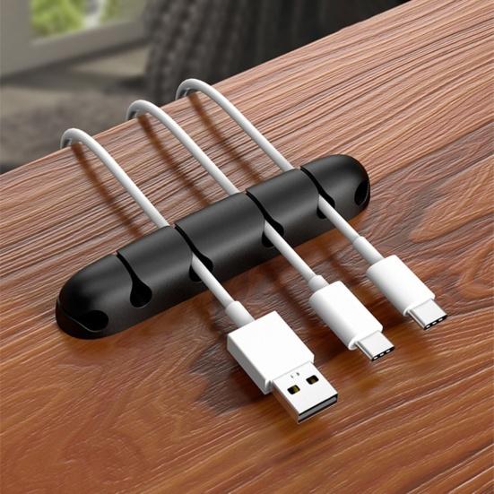 Cable Clip Storage Silicone Fixed Cord Winder Self Adhesive Organizer for Home