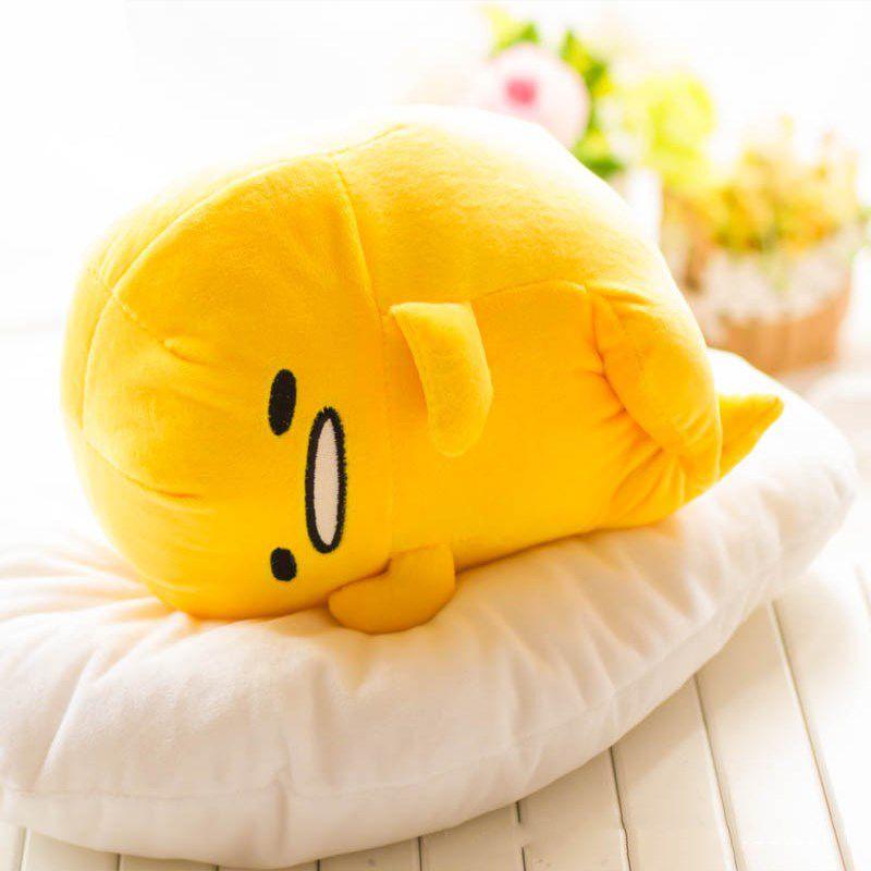 Adorable Cute Lying Gudetama Lazy Egg Motchiri 15" Plush Toy Stuffed Pillow Cushion For Ultimate Comfort