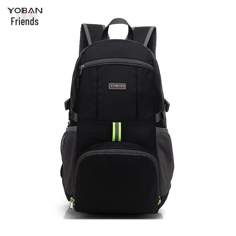 

Lightweight Foldable Waterproof Outdoor Sports Backpack for Travel, Cycling, Fitness, and Mountaineering чёрный