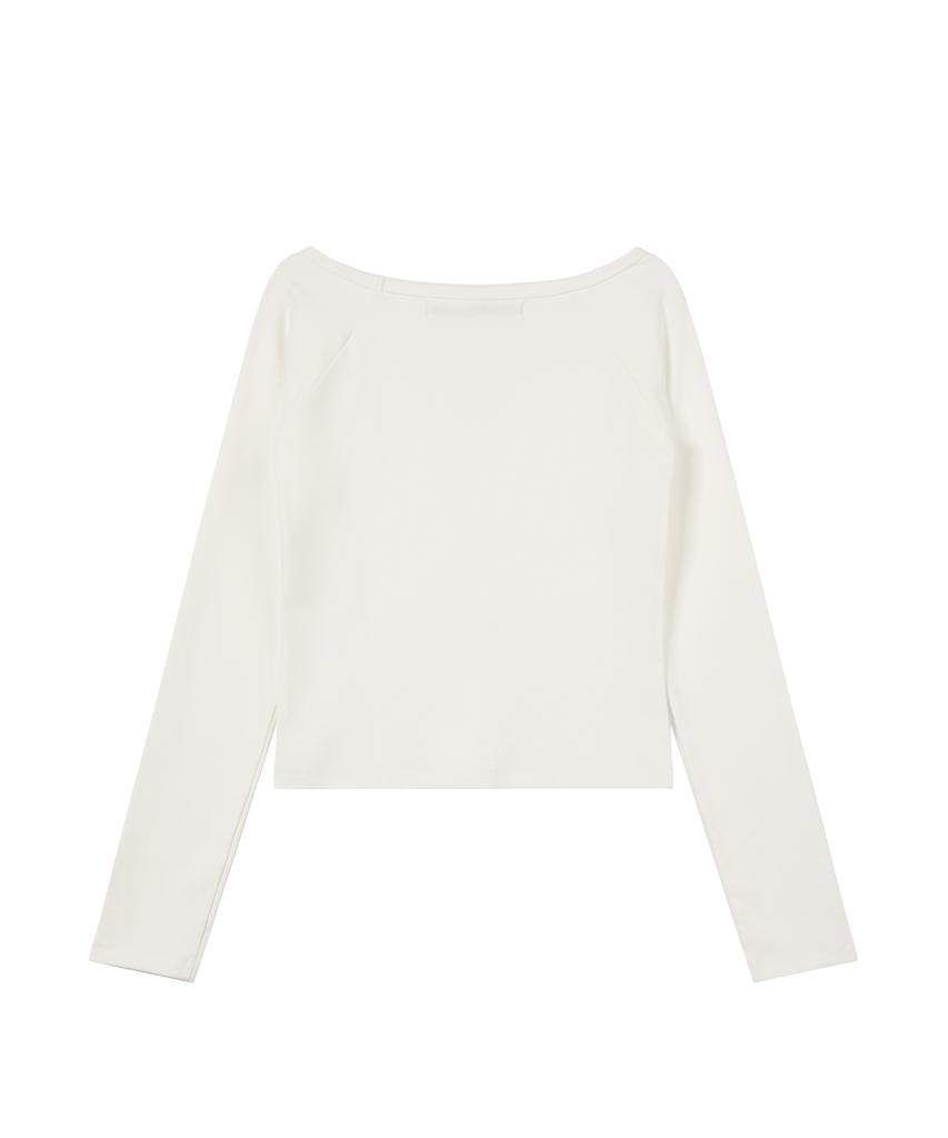 REST&RECREATION U-Neck Raglan Top - Ivory