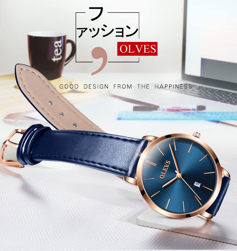 OLEVS Nurse Medical Nursing with Second Hour Silicone Fashion Watch for Women Strap Blue Women's Ultra-Thin Wristwatch, Watch, Student, Doctor, Watch,