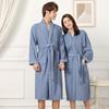 Unisex Cotton Bathrobe: Absorbent Towel Material for Home, Hotel, Spa & Sauna