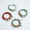 National Style Accessories Porcelain Bead Bracelet Jingdezhen Ceramic Bead Bracelet Double Layer New Chinese Style Jewelry