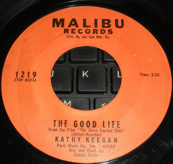 

7inch Record KATHY KEEGAN - Good Life 1219 MALIBU 1963 US Pop Used