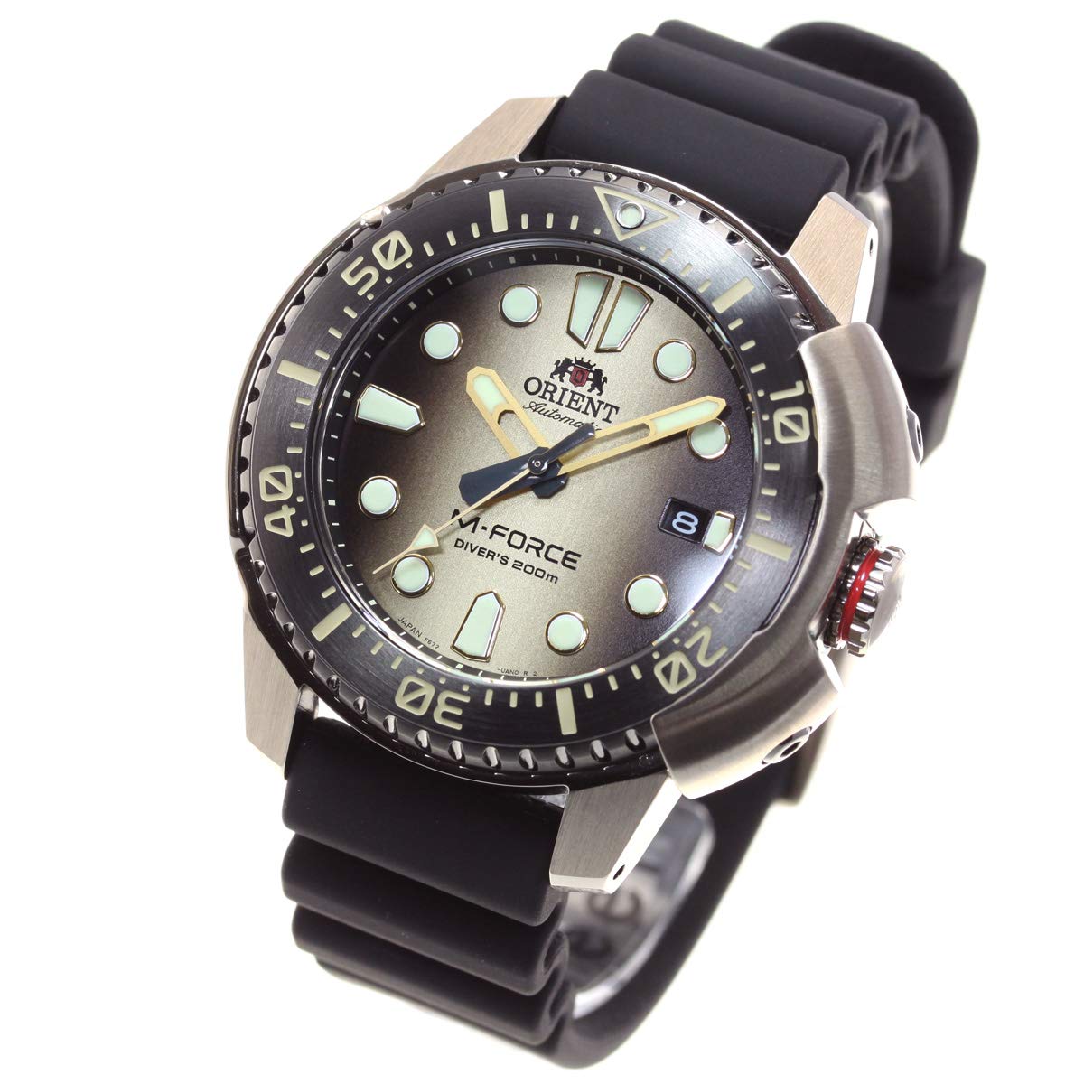 

Orient Watch Silver M-FORCE RN-AC0L05G Men s Diver s Watch,