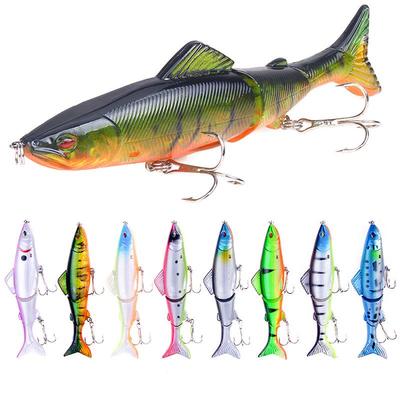 Nălucă Minnow din Trei Secțiuni 13cm/18g - Momeală Tare pentru Pescuit în Apă Dulce și Apă Sărată