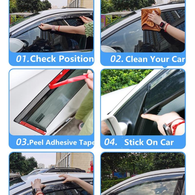 For Honda Accord 1998 1999 2000 2001 2002 Window Visor Sun Rain Deflector Guards Awnings Shelters Weathershield Car Accessories