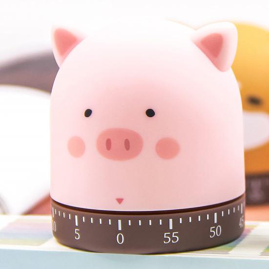 Kreslený mechanický časovač Rozkošný vzhled Kompaktní Není potřeba baterie Snadná obsluha Manuální odpočítávání