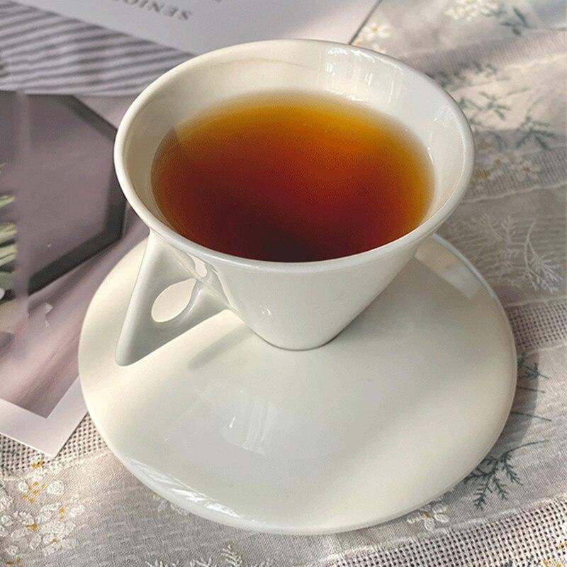 Espresso Set 60ml Italian Unique Creative Couple Ceramic Coffee Cup Homemade Cup White Tea Coffee Maker