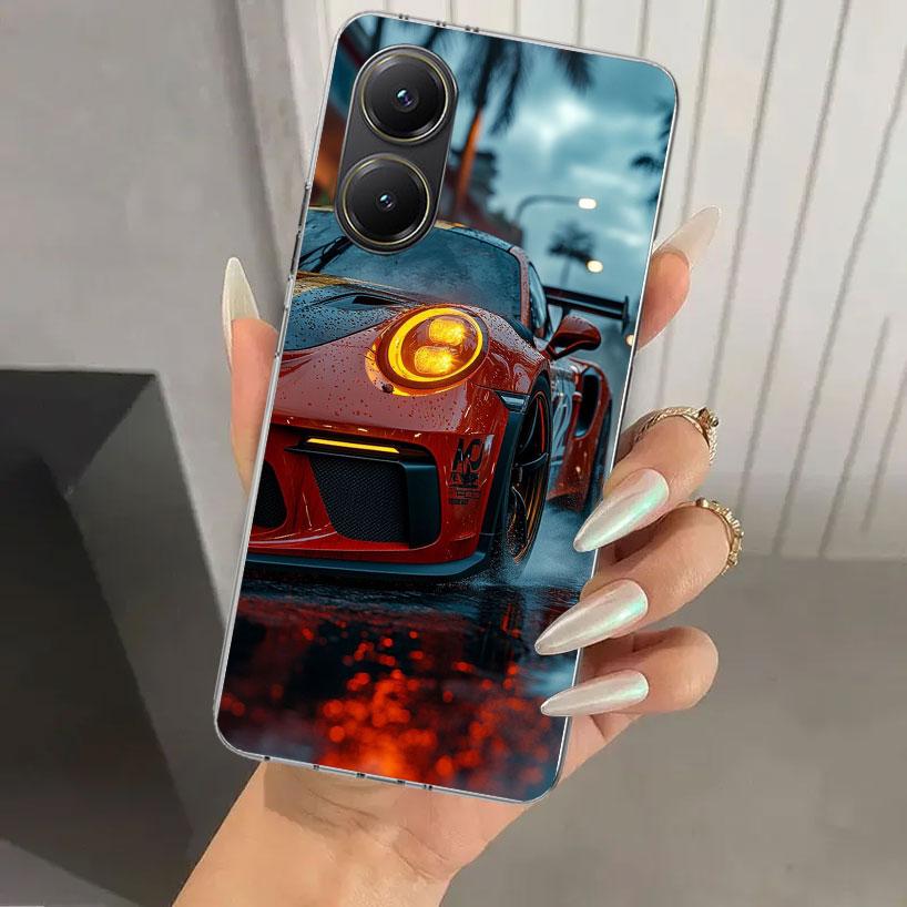 Sports Car 911 Phone Case for Xiaomi Poco X5 X6 X7 Pro F7 Ultra M7 Redmi 15 15C 13 13C 12 12C 10 10A 10C 9 9A 9C 9T Shell Poco X