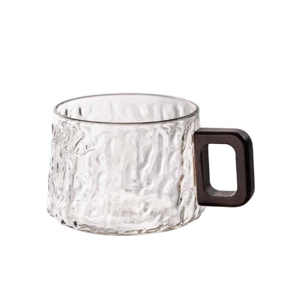 Glacier Pattern Glass Tea Cups High Temperature Resistant Latte Art Cups Milk Juice Cups  Gift
