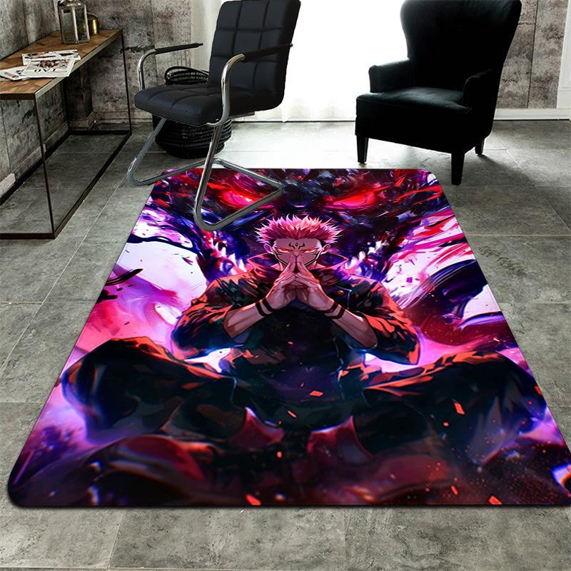 Jujutsu Kaisen Rug Floor Mat for Living Room or Bedroom Soft and Comfortable Carpet a Gift for Birthday and Holiday.SFF0917229