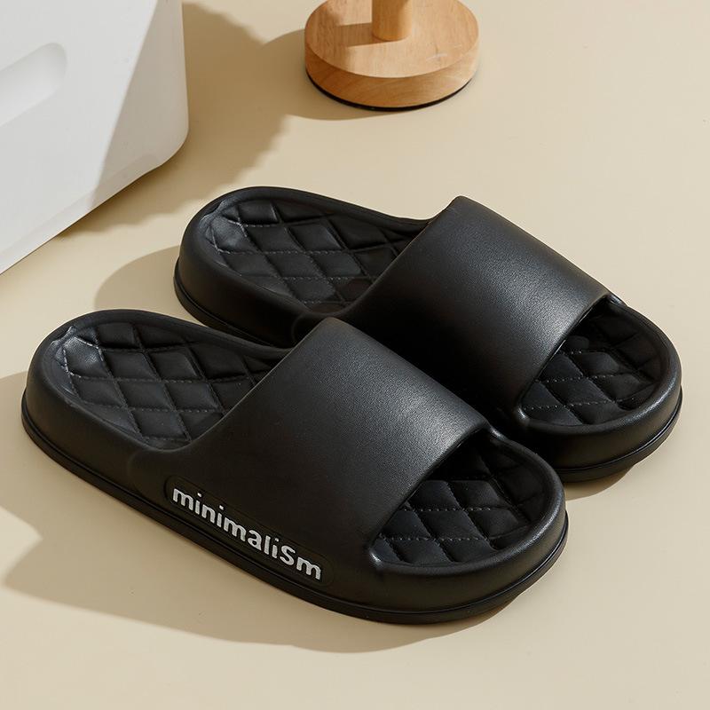 Plus Size Men's Slippers for Summer Home, Indoor Cool Mop, Bathroom, Anti Slip, Quiet, Trendy Couple EVA Slippers