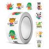 Wholesale Dinosaur Animal Kids Camaraderie School Teacher Gift Reward Stickers Party Fun Cute Self-Adhesive Labels 50-500Pcs