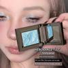 Ice Brown Sparkle! Gray Pink Eyeshadow, Crystal Powder, Single Color Sparkling Pearlescent Multi-Use Cream Base Eyeshadow, Eliminates Smoky Look